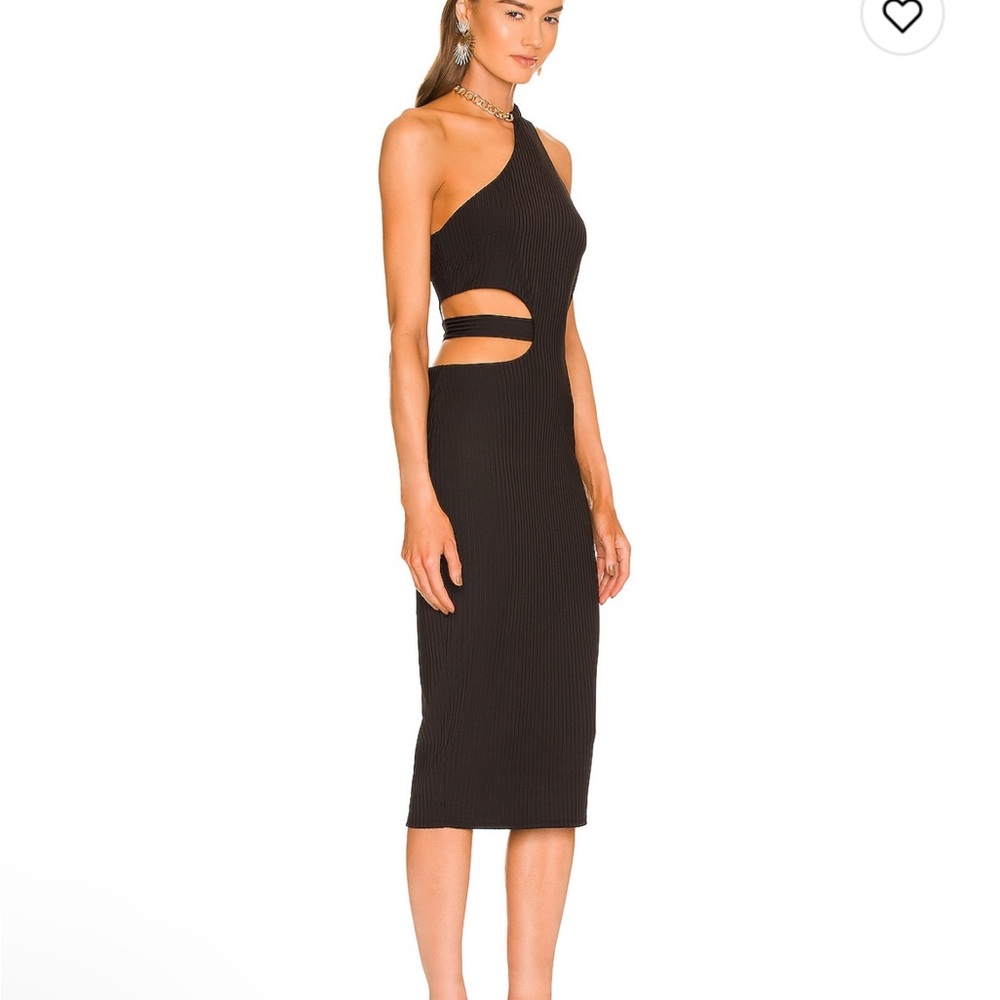 Black midi dress, NWT